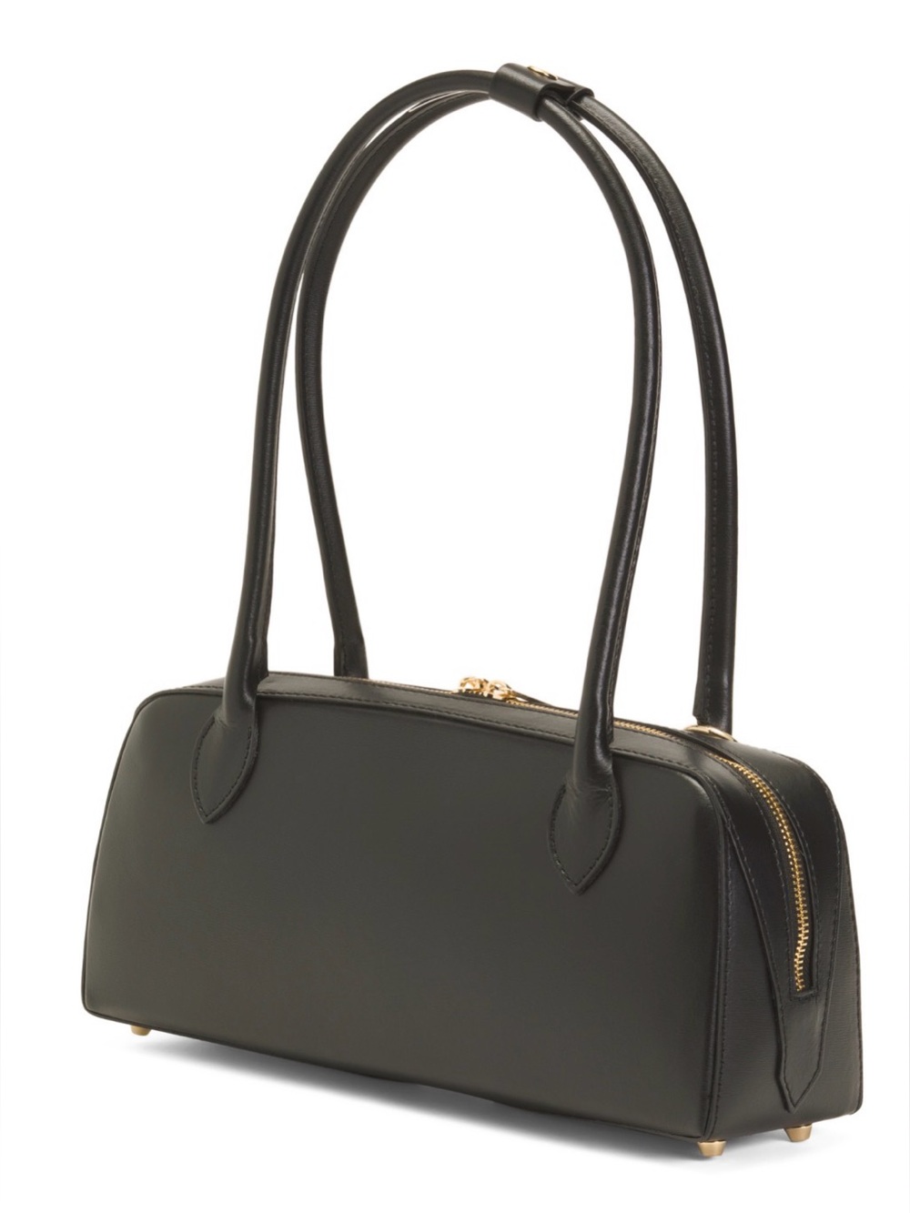 ISADORA NWT Genuine Italian leather East/West bowler satchel with dog charm - Picture 2 of 7